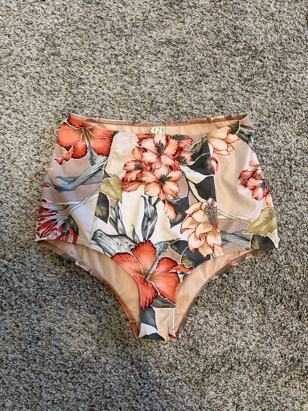 High-Waist Kourti Jean Vintage Hawaiian Bottoms